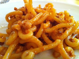 Gramigna al ragù 